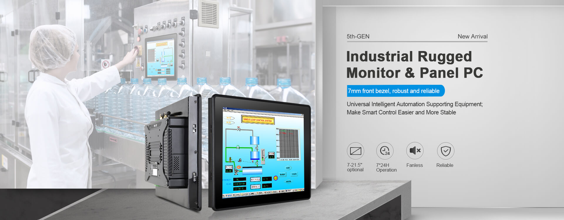 Touch Think 5th-GEN Industrial Rugged Touch Monitor and Panel PC