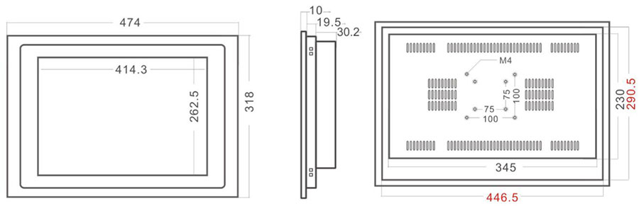 10mm Bezel Industrial Panel PC