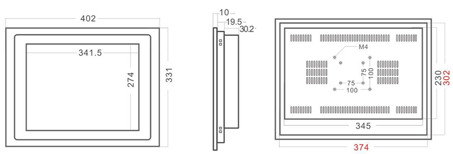 10mm Bezel Industrial Panel PC