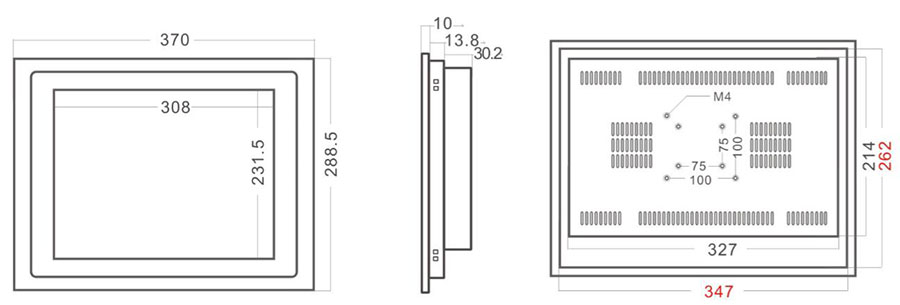 10mm Bezel Industrial Panel PC