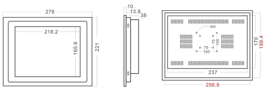 10mm Bezel Industrial Panel PC