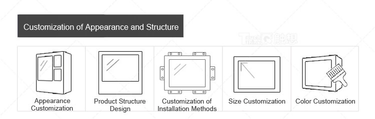 Embedded Industrial Display Touch Screen Monitor for Kiosk 17.3"