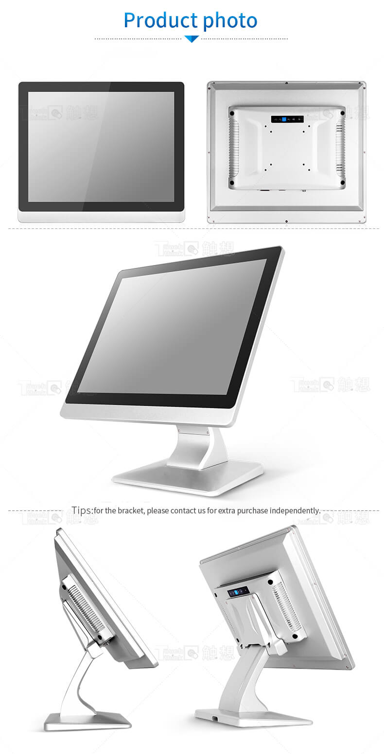 Flat Panel Industrial Monitor Wide Screen HD 17"