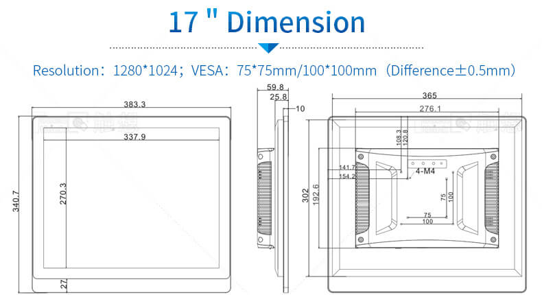 17 inch industrial panel pc