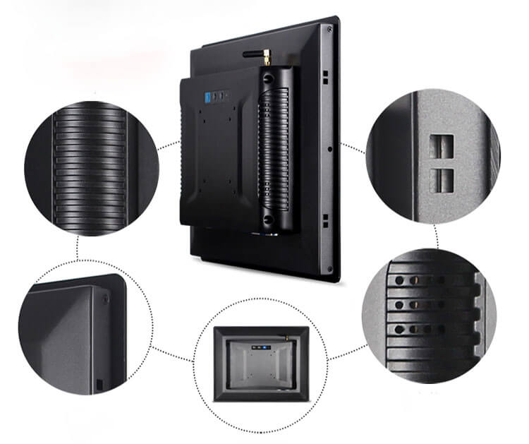 The PLC System With Ethernet Module to Communicate With Industrial Panel PC