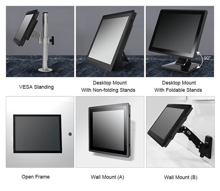 Interactive Industrial Touch Screen Monitor For Kiosk Solution