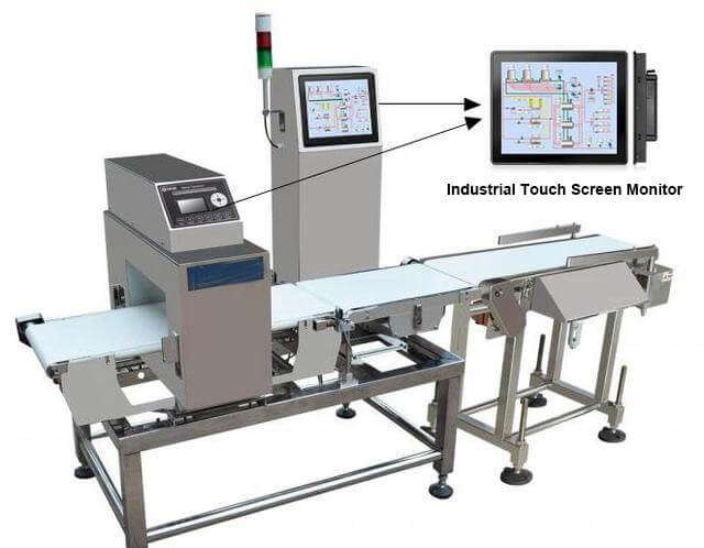 Industrial Monitor Used In Metal And Weight Detection System