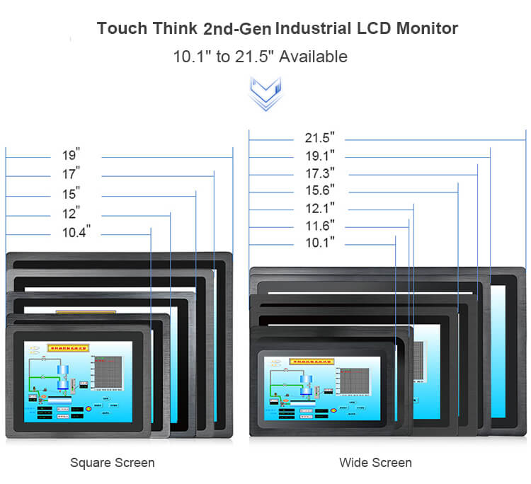 Industrial LCD Display Monitor With Touch Screen