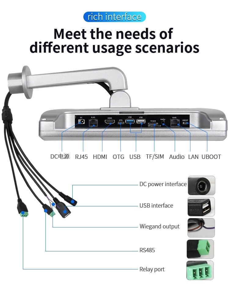 11.6 Inch Face Detection Verification For Access Control And Payment System