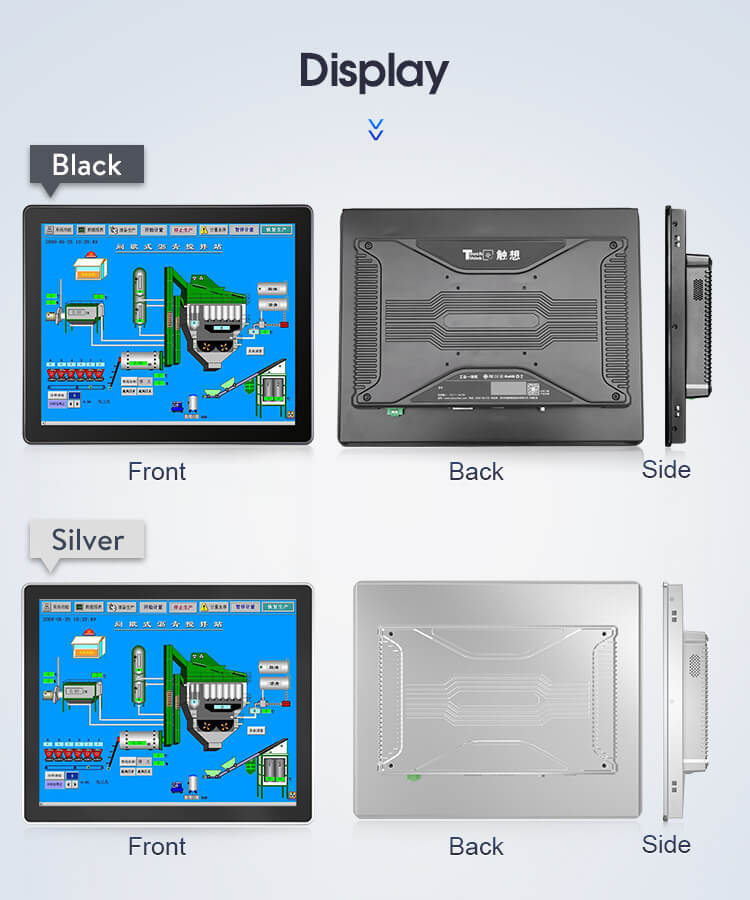 17 Inch Industrial Monitor Universal Mount TFT LCD Flat Panel With BNC Connector