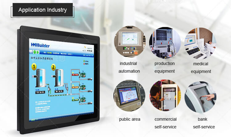 Industrial Monitor Capacitive Multi Touch Screen 10.1 Inch