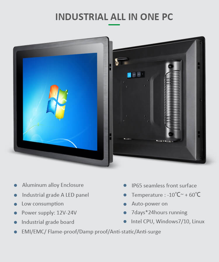 Industrial Touchscreen Panel PC All in One Windows 19 Inch