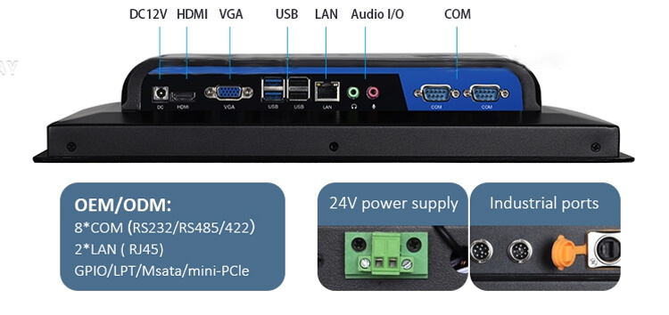 Industrial Touchscreen Panel PC All in One Windows 19 Inch