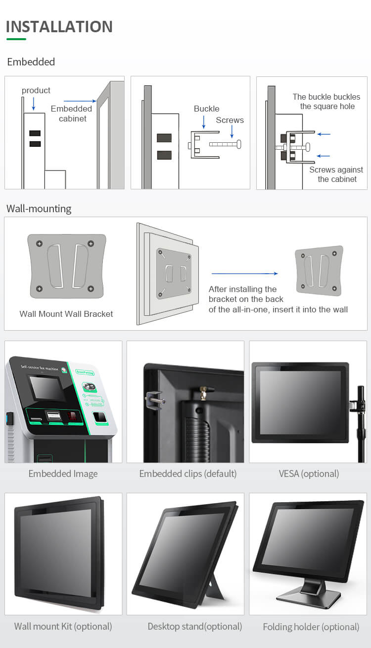 Industrial Touchscreen Panel PC All in One Windows 19 Inch