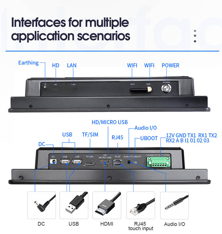 Industrial Android Tablet PC PoE Dual LAN Ethernet Android 6.0