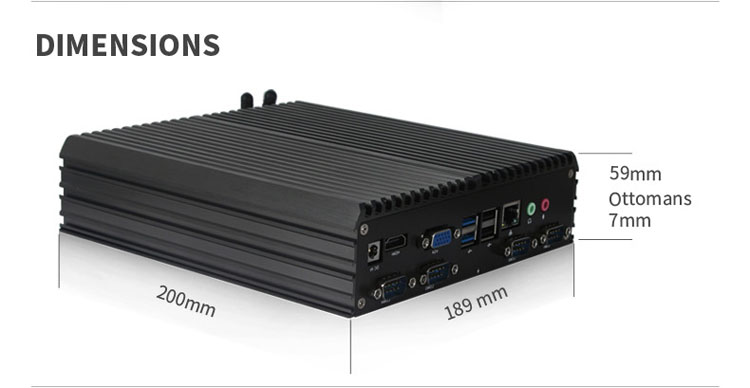 Industrial Mini PC Fanless Box PC