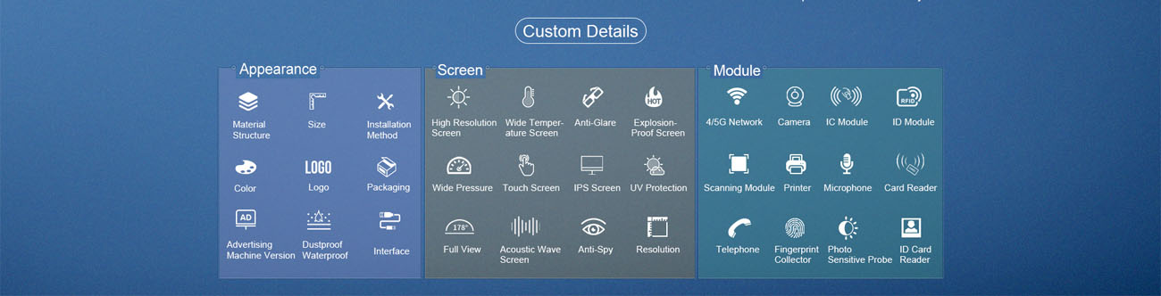 Wall Mount Industrial Display IP65 Waterproof Dustproof 8 Inch