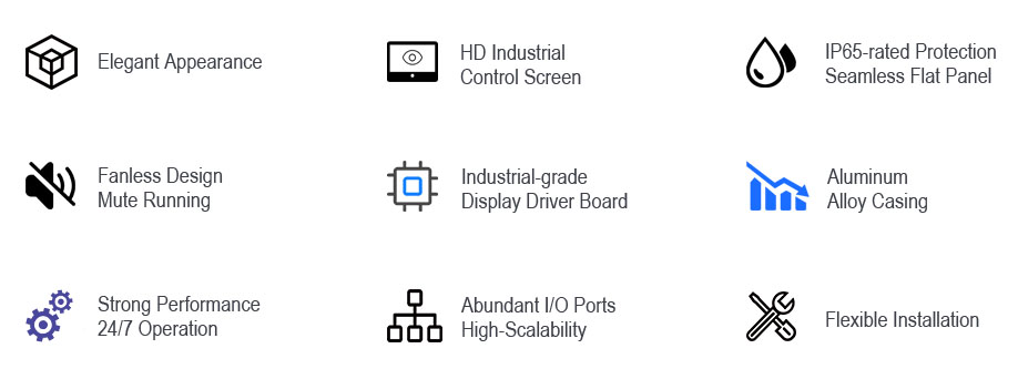 Resistive Touch Screen Monitor Industrial Grade 10.1 Inch Displays