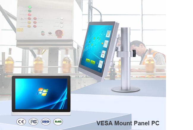 VESA Mount Industrial Touch Panel Computer for Food, Chemical Production Line