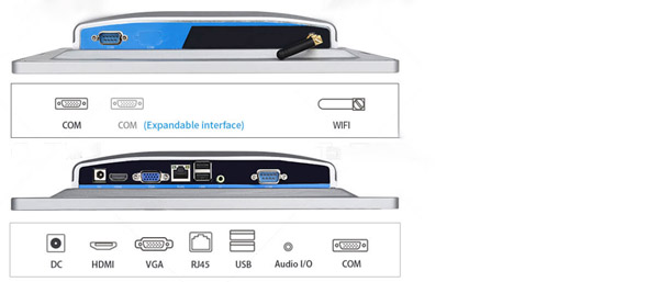 VESA Mount Industrial Touch Panel Computer for Food, Chemical Production Line