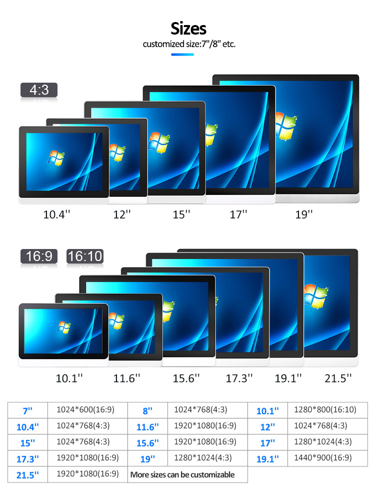 17.3" Industrial All-in-One Panel PC J1900 Multi-Touch Capacitive Built to last