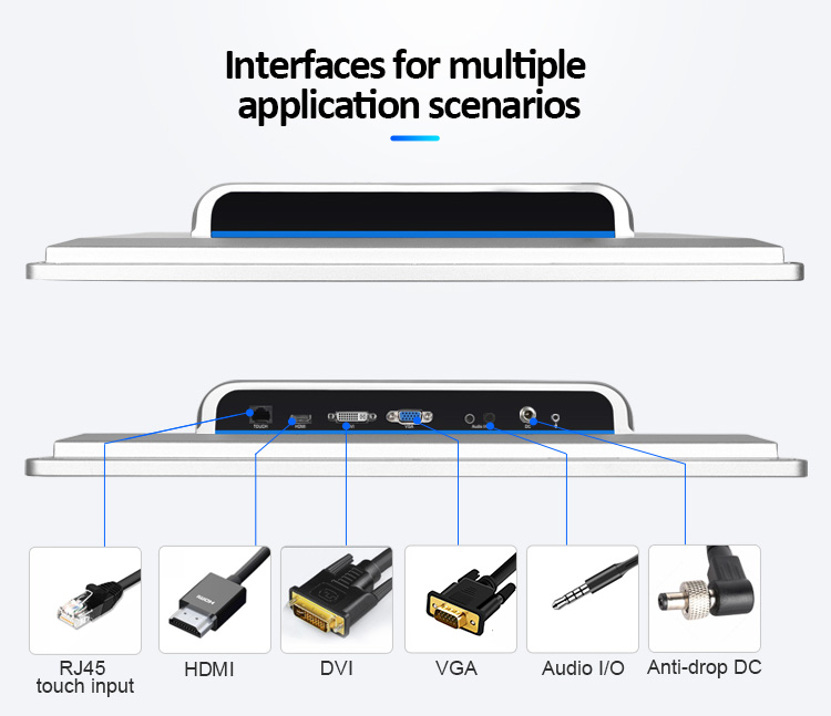 Industrial Monitors with Resistive Capacitive Touchscreen 19.1 inch