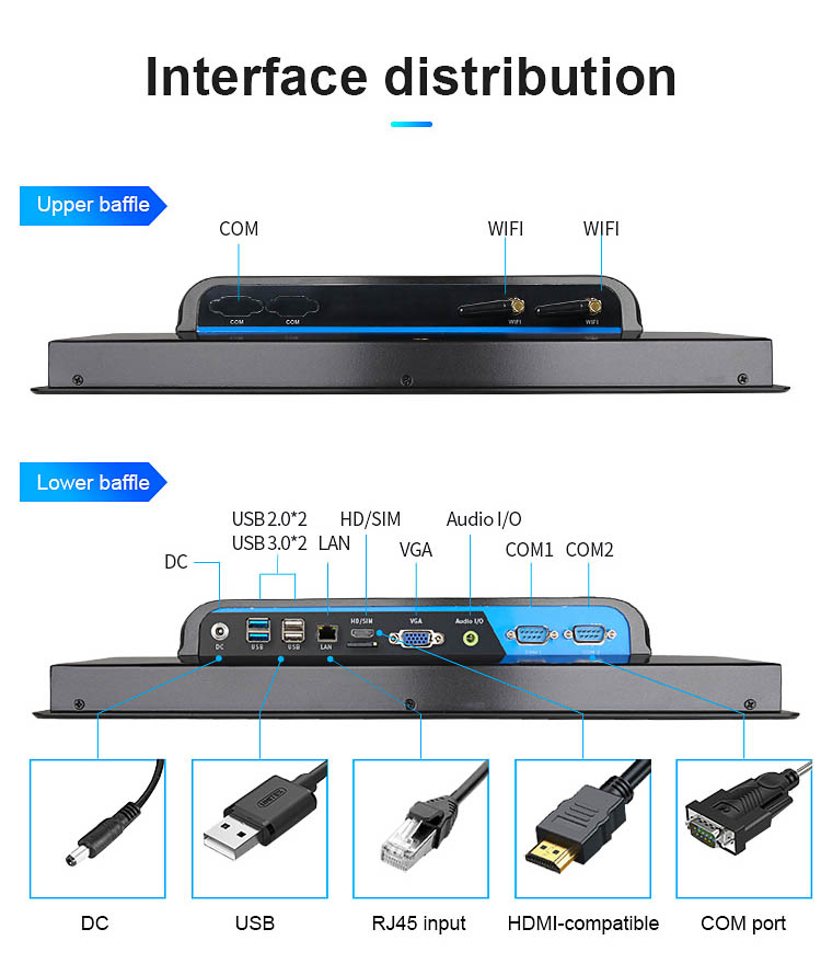 Industrial Tablet PC Windows All In One PC 19.1 Inch