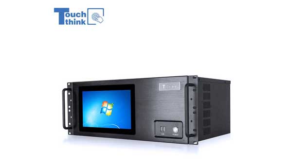 Industrial 4U Rack PC with 9" LCD Touch Screen Panel