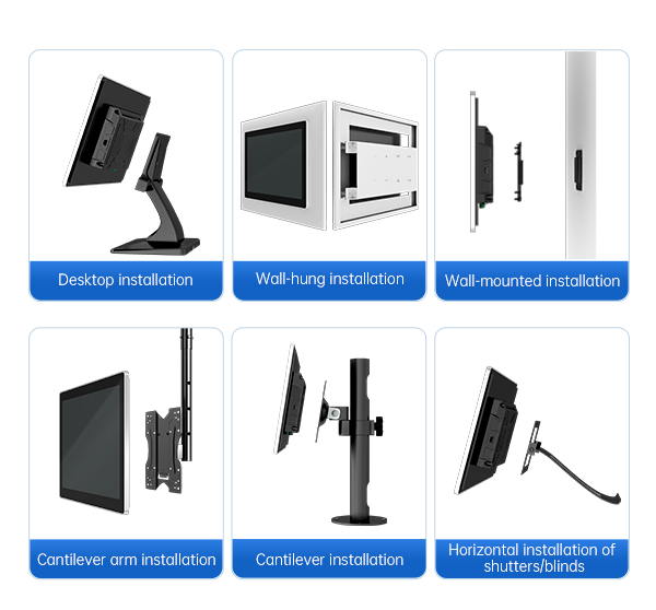 10.1" Wall Mounted Industrial LCD Display HD