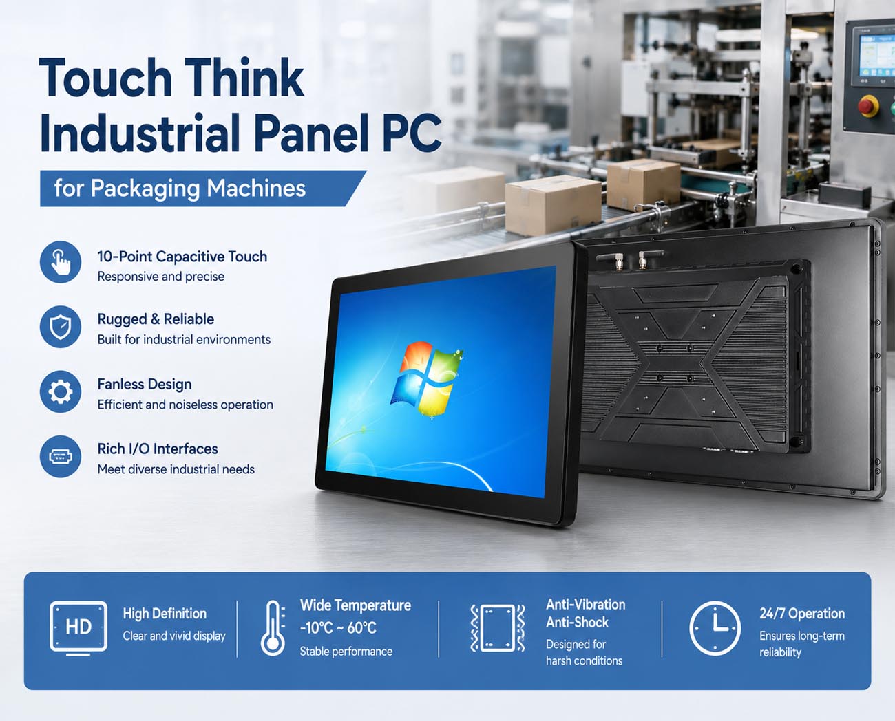 Industrial Panel PC for Packaging Machines