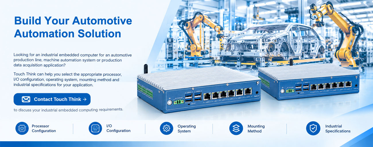 Industrial Embedded Computer for Automotive Production Line Automation