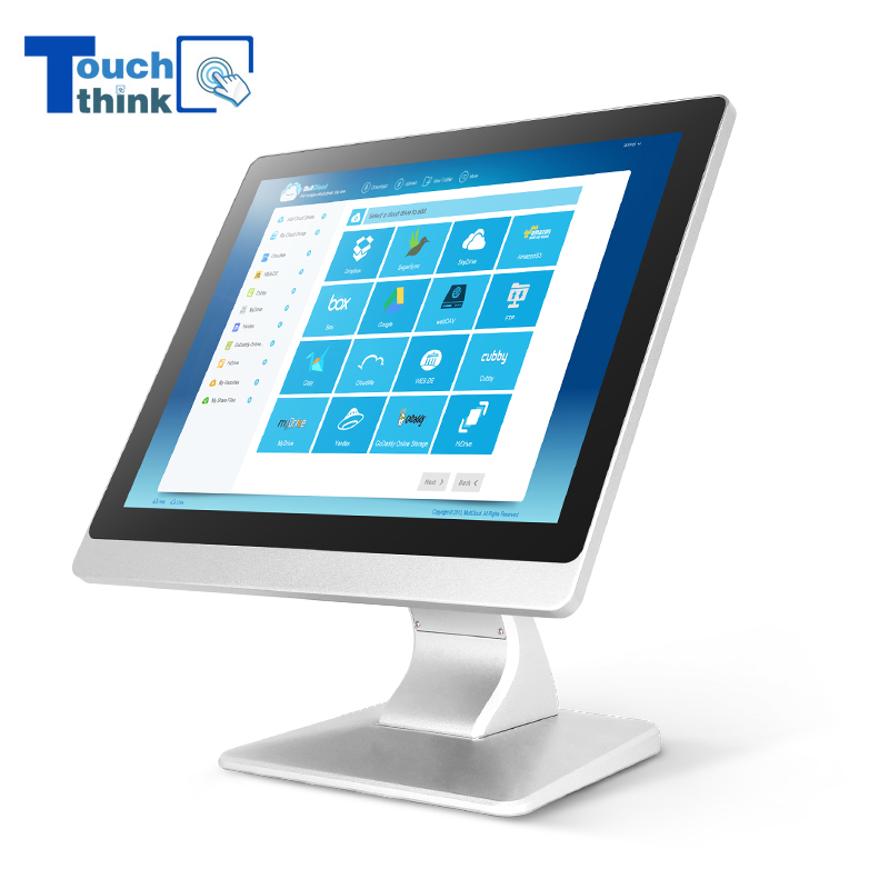 Industrial IP65 Panel Mount Resistive Touch LCD Display 19 Inch