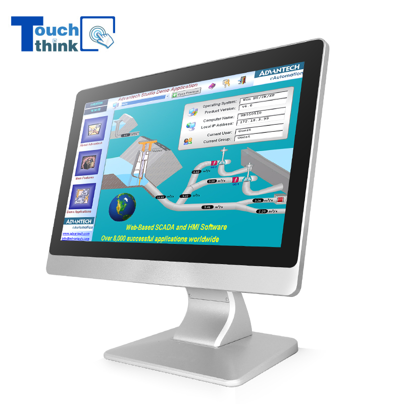 Interactive Flat Multi-Touch Panel PC Industrial Grade Applications 19.1