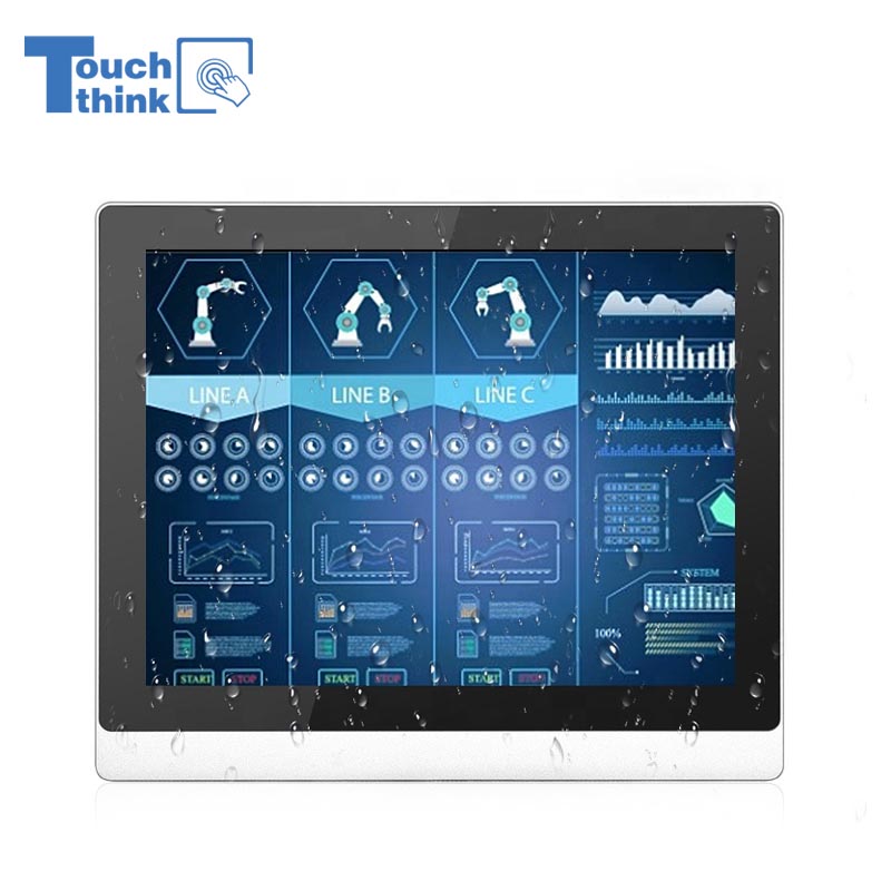 Shock Vibration Proof Rugged Industrial Resistive Display 12 inch