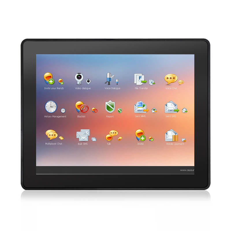 Touch Think 5th-GEN industrial touch screen monitors with waterproof, dustproof speakers, digital display screens, long MTBF, and HDMI powered, widely used in monitoring, vehicle dispatching, and self-service kiosk solutions, etc.