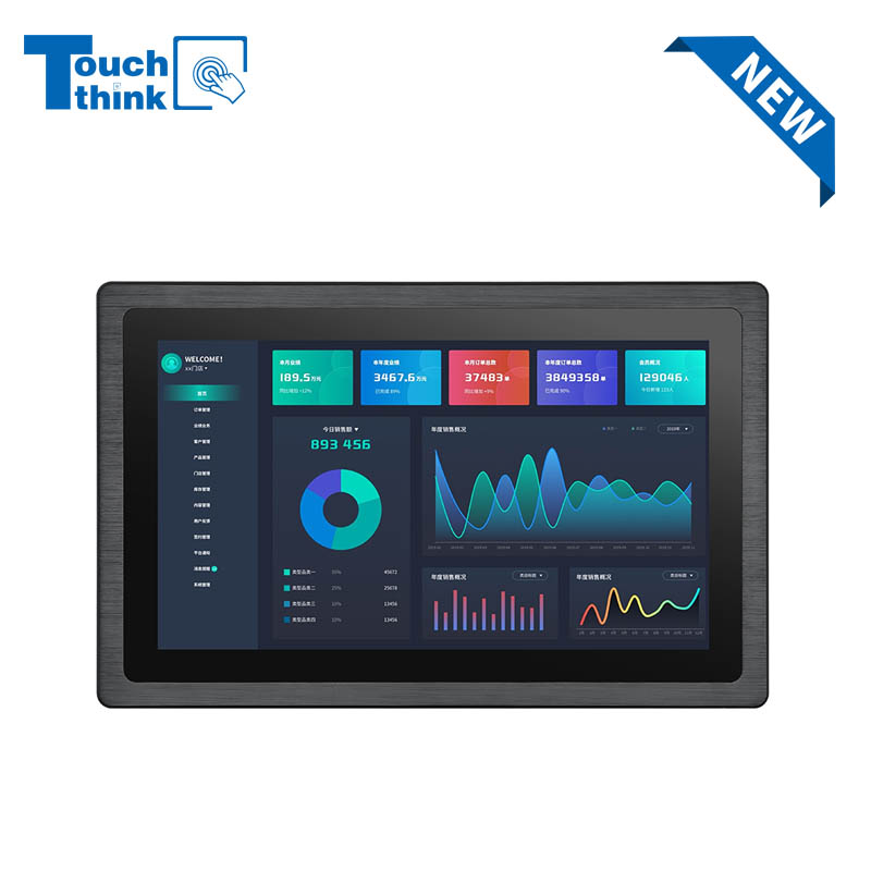 Rugged Panel Mount Industrial Monitors and Touch Screen with HDMI/VGA/DP Inputs for Industrial Integration 7 inch to 23.8 inch Available
